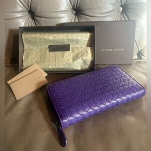Bottega Veneta PURPLE Intrecciato Nappa Continental Wallet All Inclusive Unisex